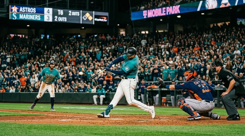 Seattle Mariners vs Houston Astros Timeline